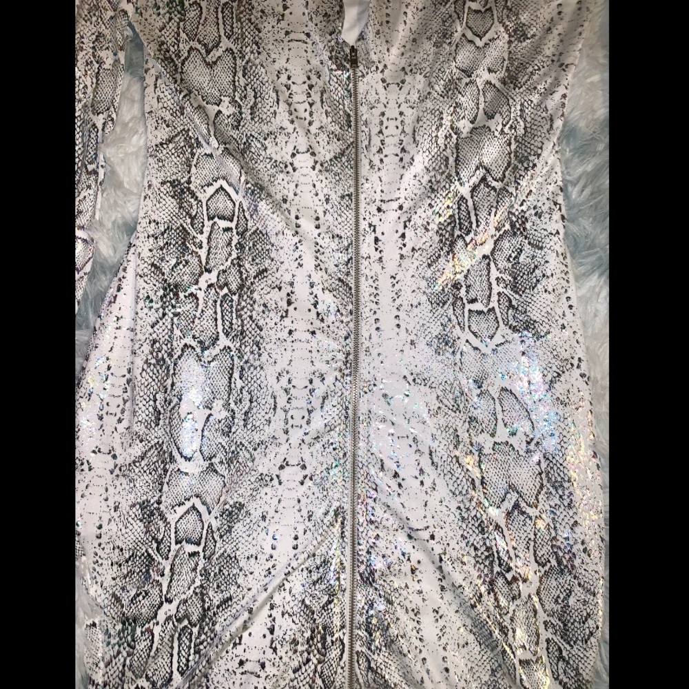 Party Dress✨Metallic Snake Print•New & Never Worn - Picture 5 of 7